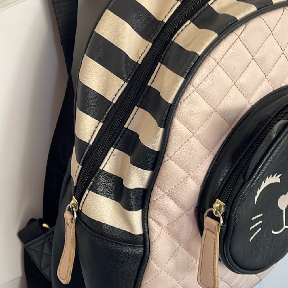 Betsy Johnson Kitty Cat Backpack Bag - image 2